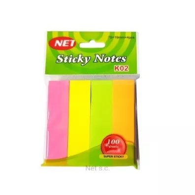 Net Zak�adki indeksuj�ce neon 4x100 kartek