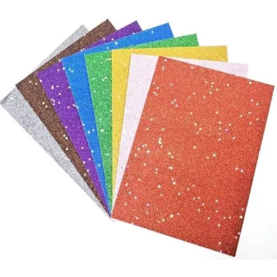 Fresh Papier kolorowy brokat gwiazdki A4 8 arkuszy