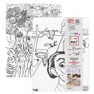 Strigo Funny Mat Transparent - Vincent van Gogh & Salvador Dali 30x40cm