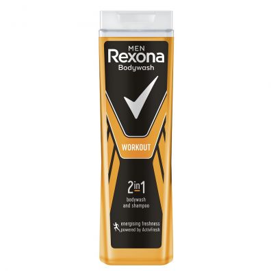 Rexona Energising Men Bodywash and Shampoo żel pod prysznic i szampon dla mężczyzn 2w1 Workout 400 ml