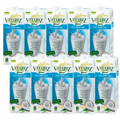 Vitariz Napj ryowy z kokosem Zestaw 10 x 1 l Bio