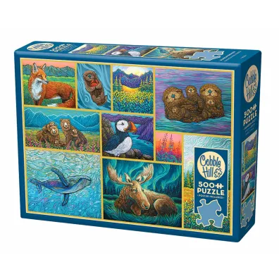 Puzzle 500 Zwierz�ta Alaski 113771 Cobble Hill