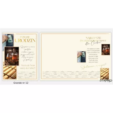 Stamp Karnet Grande + koperta wz�r nr 12 Urodziny