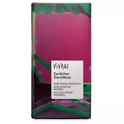 Vivani Czekolada gorzka z ca�ymi orzechami laskowymi 100 g Bio