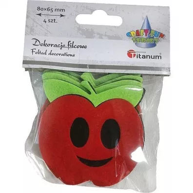 Titanum Filcowe jab�ka 3D 4 szt.