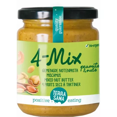 Terrasana Krem orzechowy mix (4 orzechy) 250 g Bio