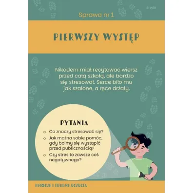 Detektywi emocji Karty konwersacyjne 7-10 lat