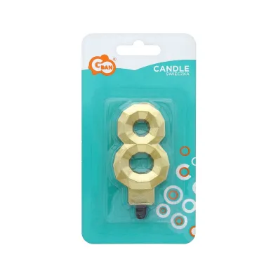 Godan �wieczka Cyfra 8 Diament 7.6cm