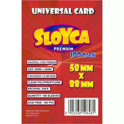 Sloyca Koszulki Universal Card Premium 58x88 mm 100 szt.