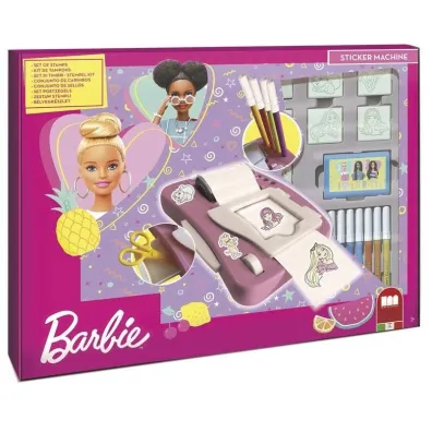 Barbie - Piecz�tki i maszyna do naklejek Multiprint
