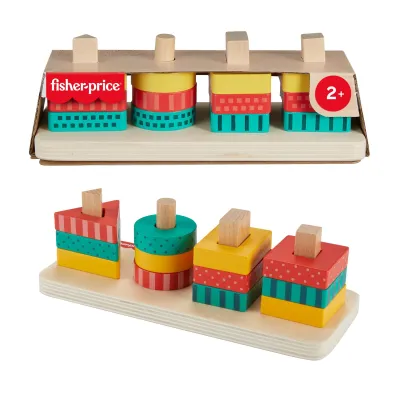 Fisher-Price. Drewniany sorter kszta�t�w Mattel