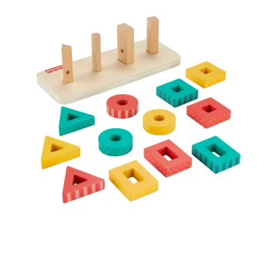Fisher-Price. Drewniany sorter kszta�t�w Mattel