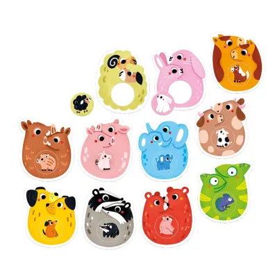 Pierwsze puzzle Rodzinki Bright Junior Media