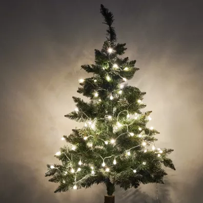 Lampki LED �a�cuch kulki  �lub wesele 10m 100LED ciep�y bia�y