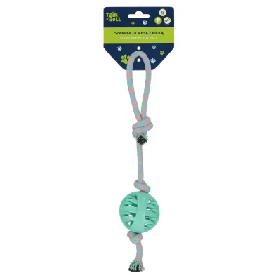 Zabawka dla psa Szarpak 40 cm z pi�k� zielony TRIK&ROLL 560884