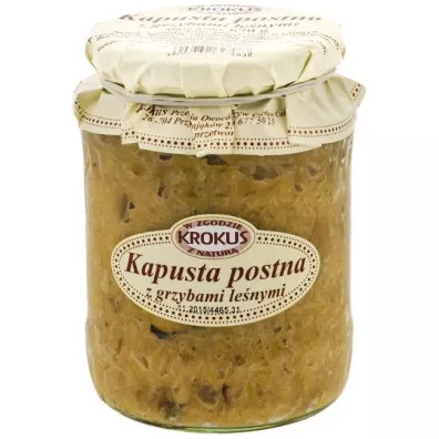 Krokus Kapusta postna z grzybami 670 g
