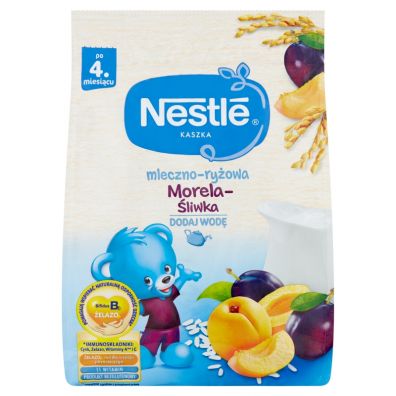 Nestle Kaszka mleczno-ryowa morela liwka dla niemowlt po 4 miesicu 230 g