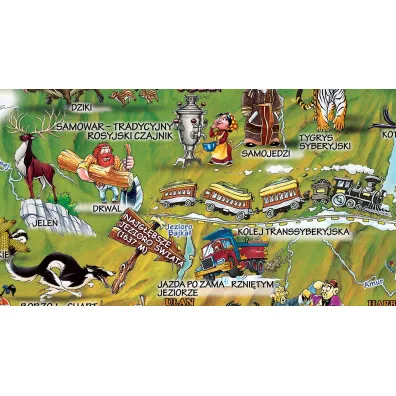 �wiat Antyczny mapa dla dzieci PL XXL laminat