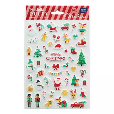 Interdruk Naklejki puffy Christmas