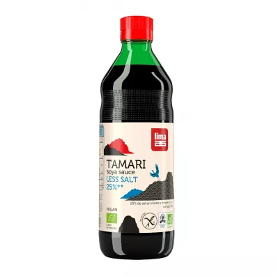 Lima Sos sojowy tamari 25 % mniej soli bezglutenowy 500 ml Bio