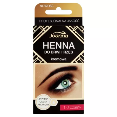 Joanna Henna do brwi i rz�s kremowa 1.0 Czarny 15 ml