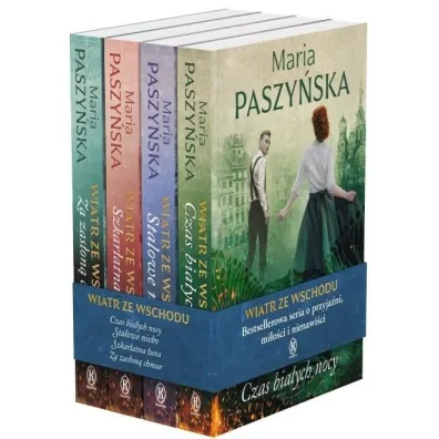 Pakiet: Wiatr ze wschodu. Czas bia�ych nocy, Stalowe niebo, Szkar�atna �una, Za zas�on� chmur. Tom 1 - Maria Paszy�ska