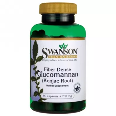 Swanson Glucomannan 665 mg - suplement diety 90 kaps.