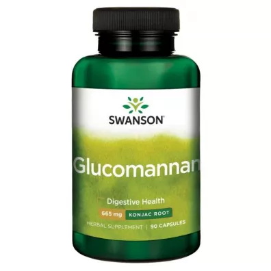 Swanson Glucomannan 665 mg - suplement diety 90 kaps.