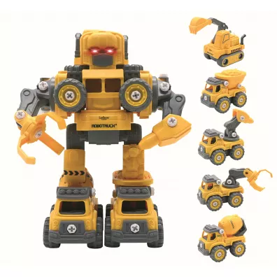 RoboTruck 5 w 1 Zestaw do budowania robotw z efektami wietlnymi i dwikowymi ROBD10