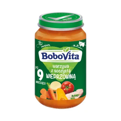 BoboVita Soczysta wieprzowina z warzywami po 9 miesi�cu 190 g