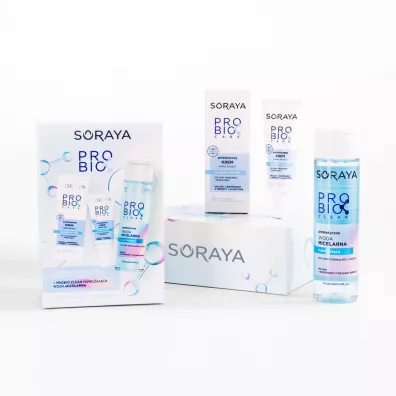 Soraya Zestaw dla kobiet Probio: Krem do twarzy + Woda micelarna 50  ml + 250 ml