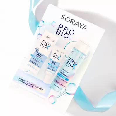 Soraya Zestaw dla kobiet Probio: Krem do twarzy + Woda micelarna 50  ml + 250 ml