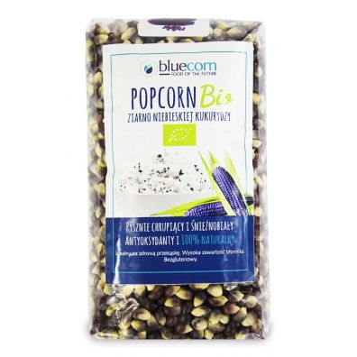Popcrop Ziarna popcornu z niebieskiej kukurydzy bezglutenowe 350 g Bio