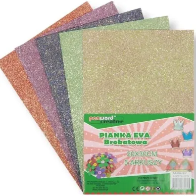 Penword Pianka multicolor brokat 20x30 cm