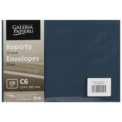 Argo Koperta C6 NK granatowa g�adka op10szt GALERIA PAPIERU 282211