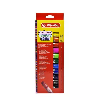 Herlitz Kredki plakatowe w sztyfcie 12 kolorw