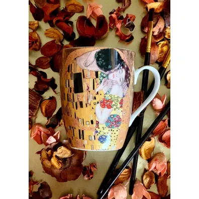 Duo Sp. z o.o. Porcelanowy kubek Klimt The Kiss 350 ml