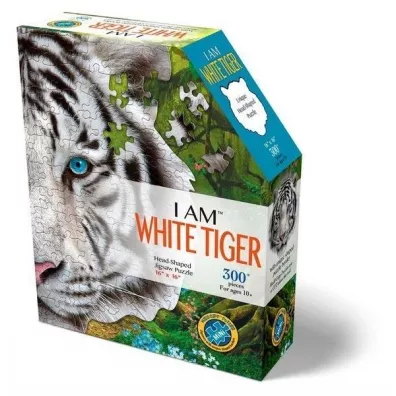 Puzzle konturowe 300 I am - Bia�y Tygrys Madd Capp