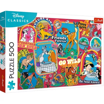 Puzzle 500 el. Disney: Na przestrzeni lat Trefl