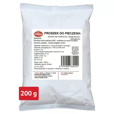 Amylon Proszek do pieczenia bezglutenowy 200 g Bio