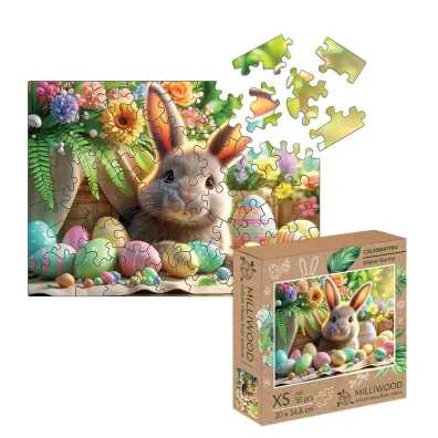 Drewniane puzzle Milliwood 50 el. Wielkanocny zaj�czek Easter Bunny Alexander