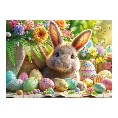 Drewniane puzzle Milliwood 50 el. Wielkanocny zaj�czek Easter Bunny Alexander