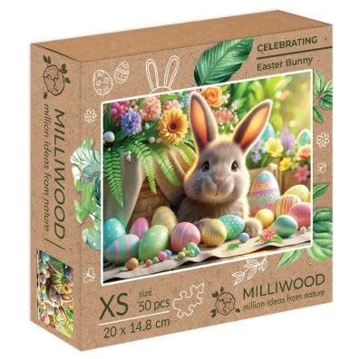 Drewniane puzzle Milliwood 50 el. Wielkanocny zaj�czek Easter Bunny Alexander