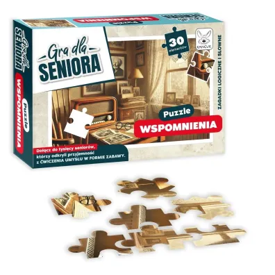 Gra dla Seniora. Puzzle Wspomnienia Kangur