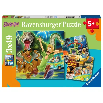 Puzzle dla dzieci 3x49 el. Scooby Doo Ravensburger