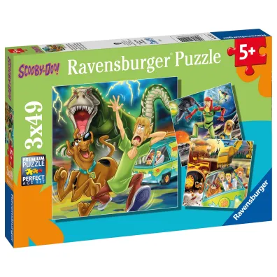 Puzzle dla dzieci 3x49 el. Scooby Doo Ravensburger