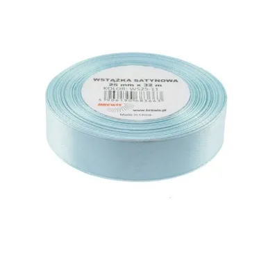 Brewis Wst��ka satynowa b��kitna 25mm x 32m