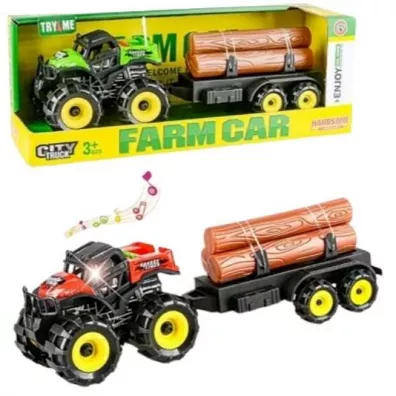 Quad z przyczep� ze �wiat�em i d�wi�kiem 34cm mix Icom Polska