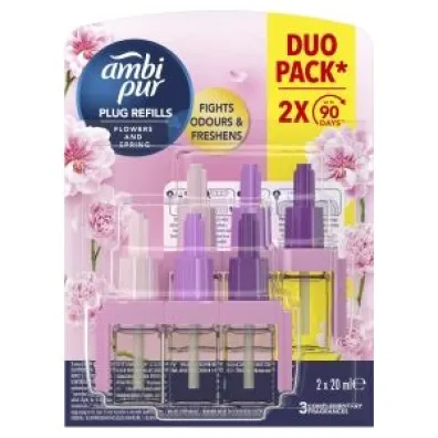 Ambi Pur 3Volution Wk�ad do elektrycznego od�wie�acza powietrza Flowers & Spring 40 ml
