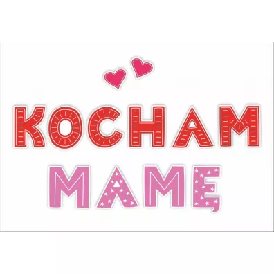 LearnHow Dekoracje okoliczno�ciowe - Kocham Mam� 01 12 szt.